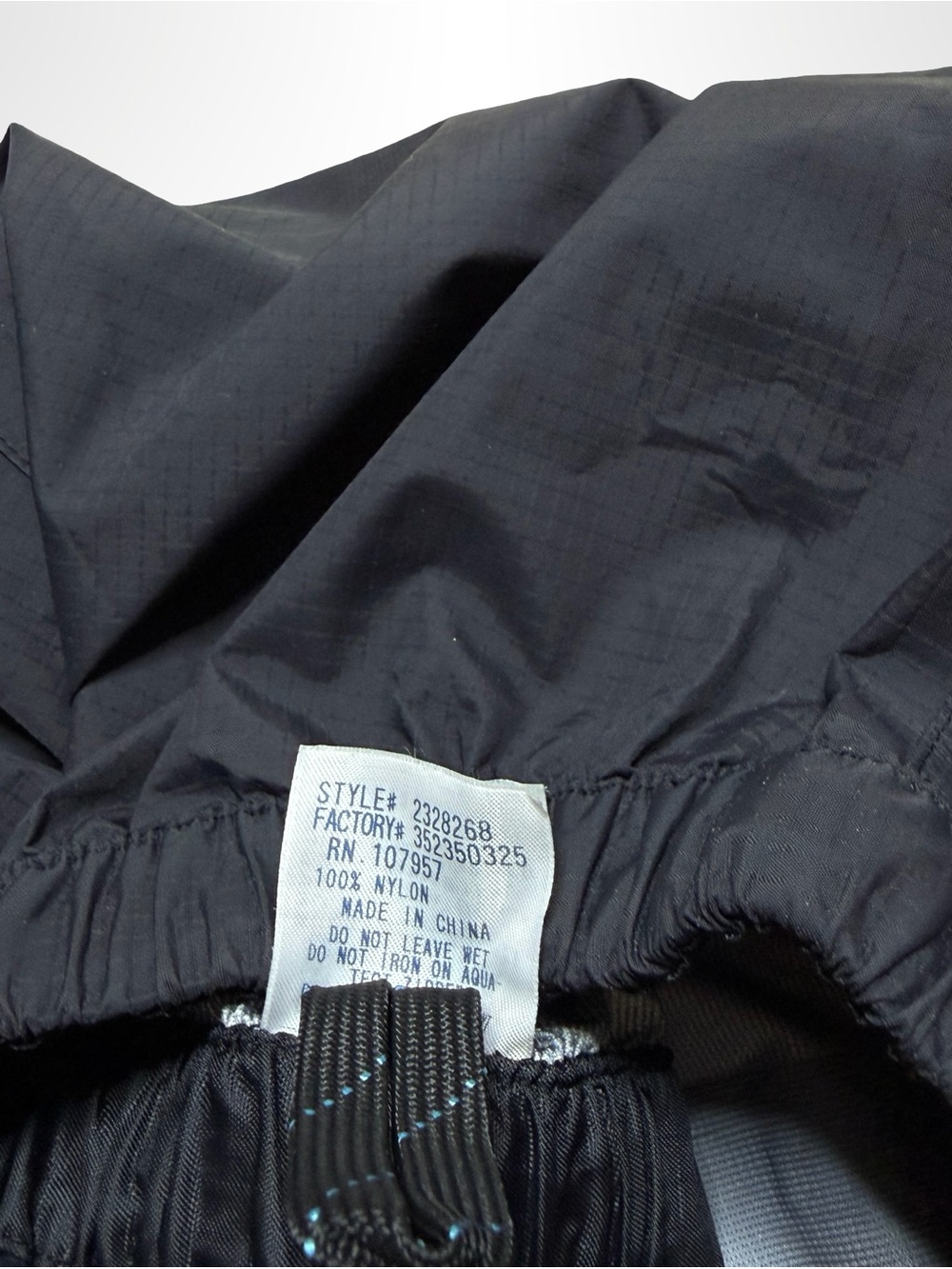 Mont-Bell Nylon Waterproof Rain Shell Drawstring Trackpants Mens Medium Black - Picture 5 of 9